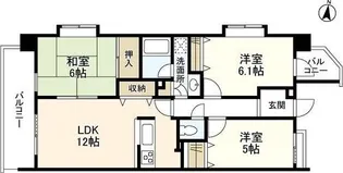 セレーノ武蔵中原【2階】の間取り