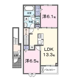 レンブランサ【2階】の間取り