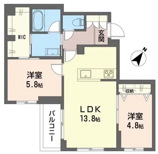 シャトー ワイエス【3階】の間取り