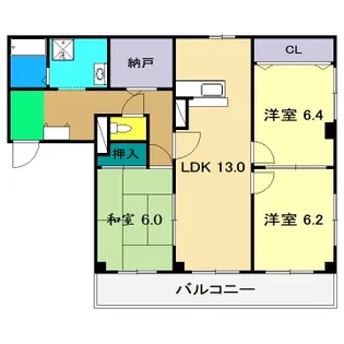 フィネス高橋【3階】の間取り