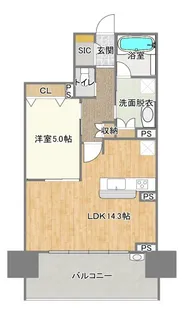 リフローレ浜松中央【11階】の間取り