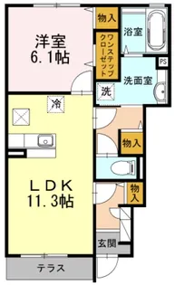 神奈川県小田原市清水新田【アパート】の間取り