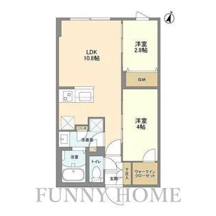 東京都世田谷区代沢1【マンション】の間取り