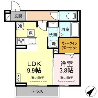 ノブレス【1階】の間取り