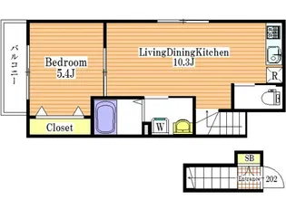 RAPIS【2階】の間取り