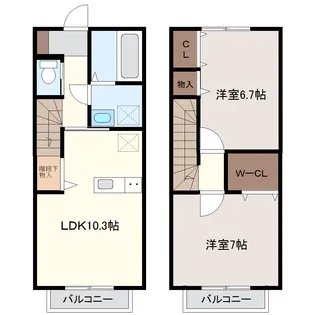 サニープレジデント参番館の間取り