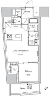 ザ・パークハビオ市ヶ谷ウエスト【13階】の間取り