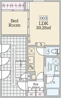 ReveResidence初台【1階】の間取り