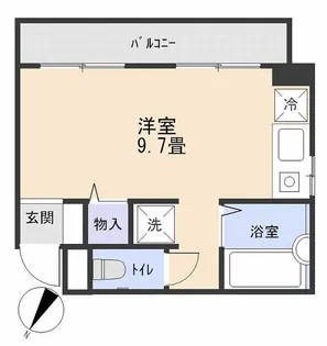 新田町小川マンション【4階】の間取り