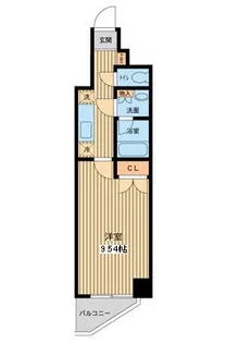 プロスペクト門前仲町【3階】の間取り