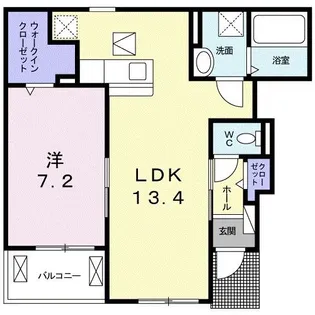 エキタシオン【1階】の間取り