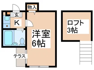 イ-ストウェル長津田【1階】の間取り