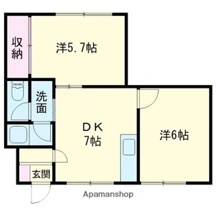 コーポM No1【2階】の間取り