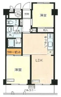 日商岩井日本橋浜町マンション【7階】の間取り