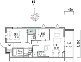 華のテラス【1階】の間取り