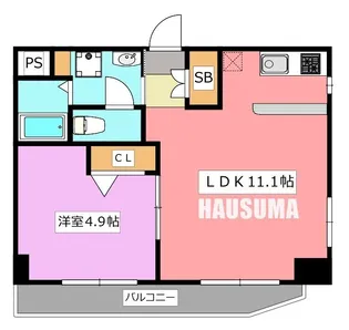 KDXレジデンス小豆沢【2階】の間取り