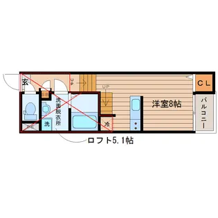 グランドレジデンス北仙台【2階】の間取り