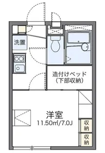 レオパレスビューテラス【2階】の間取り