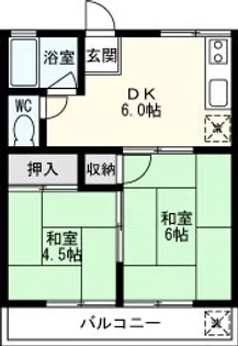 吉岡コーポ【2階】の間取り