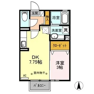 メゾン・ド・ソレイユ A【1階】の間取り