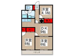 JUN仏子【3階】の間取り