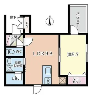 鹿児島県鹿児島市清水町【マンション】の間取り