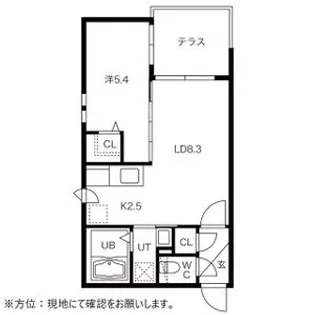 ブランコ白石【1階】の間取り