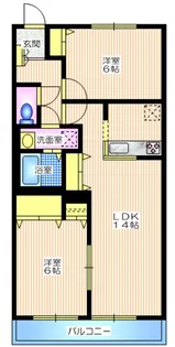 ラフィネ青葉台【1階】の間取り