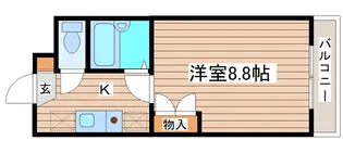 ベルシティ七北田【2階】の間取り