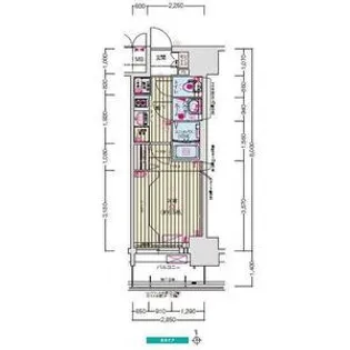 プレサンスTHE新栄【7階】の間取り