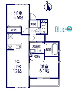 Bell Colline【1階】の間取り