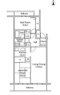 フィール天神町3号館【1階】の間取り