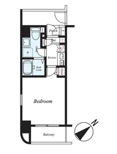 グリフィン新横浜・弐番館【4階】の間取り