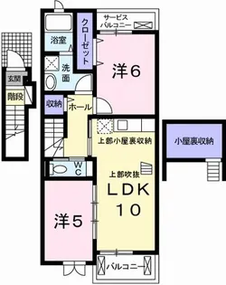 サンリット・ベルD【2階】の間取り