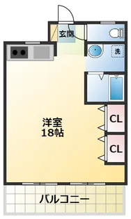 メゾーネ水前寺飛鳥【4階】の間取り