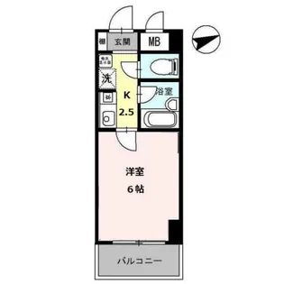 ラ・フェリオ新深江【5階】の間取り