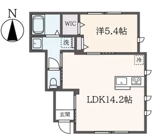 コンフォートSK【1階】の間取り
