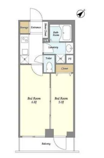 ミュプレ渋谷【2階】の間取り