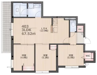 GERBERA(ガーベラ)【4階】の間取り