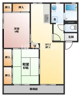 ディアス池田B棟【1階】の間取り