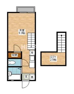 スカイハイツ【2階】の間取り