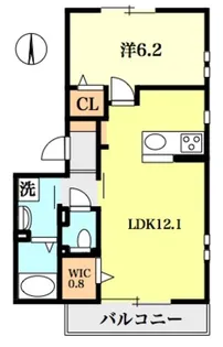 Glycine光が丘East【2階】の間取り
