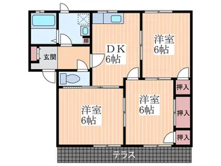 グランド-ル川手【1階】の間取り