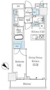 MID TOWER GRAND【11階】の間取り