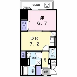 ドムス・ラグーナ【5階】の間取り