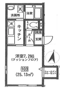ガヴォット【1階】の間取り