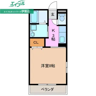 フロラシオン徳川山【1階】の間取り