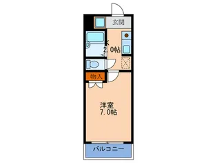 ハイツジャルディーノ【5階】の間取り