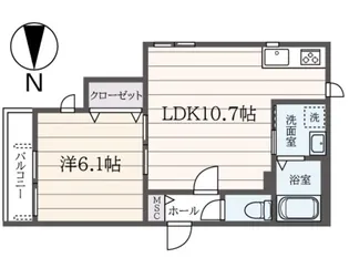 ラ ペジーブル【2階】の間取り