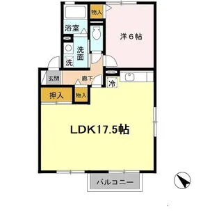 クレールハイム【1階】の間取り